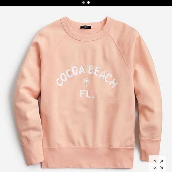 NWT J Crew Cocoa Beach Distressed Pullover - Picture 1 of 9